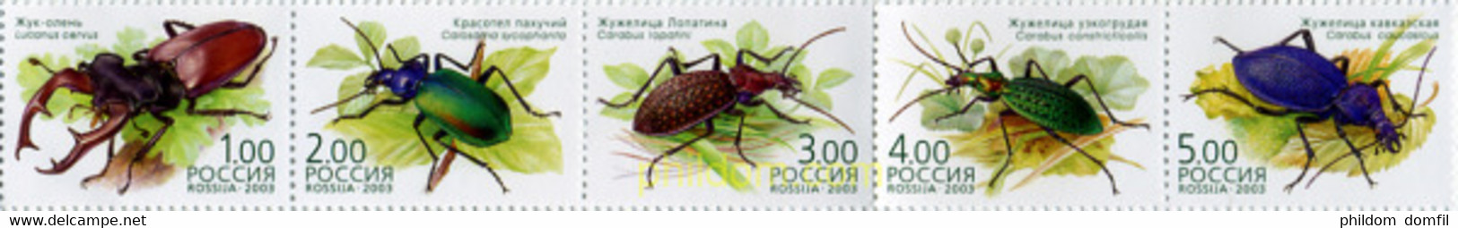 358213 MNH RUSIA 2003 INSECTOS - Usados