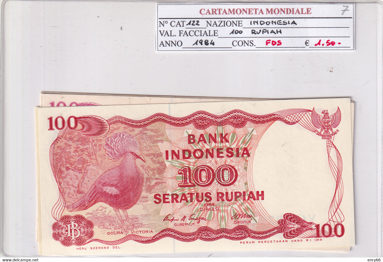 INDONESIA 100 RUPIAH 1984 P122 - Indonésie