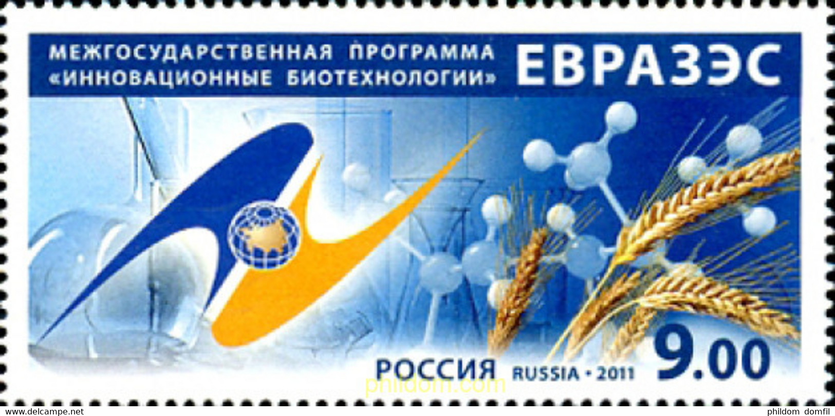 272935 MNH RUSIA 2011 COMUNIDAD ECONOMICA EURASIANA - Usados