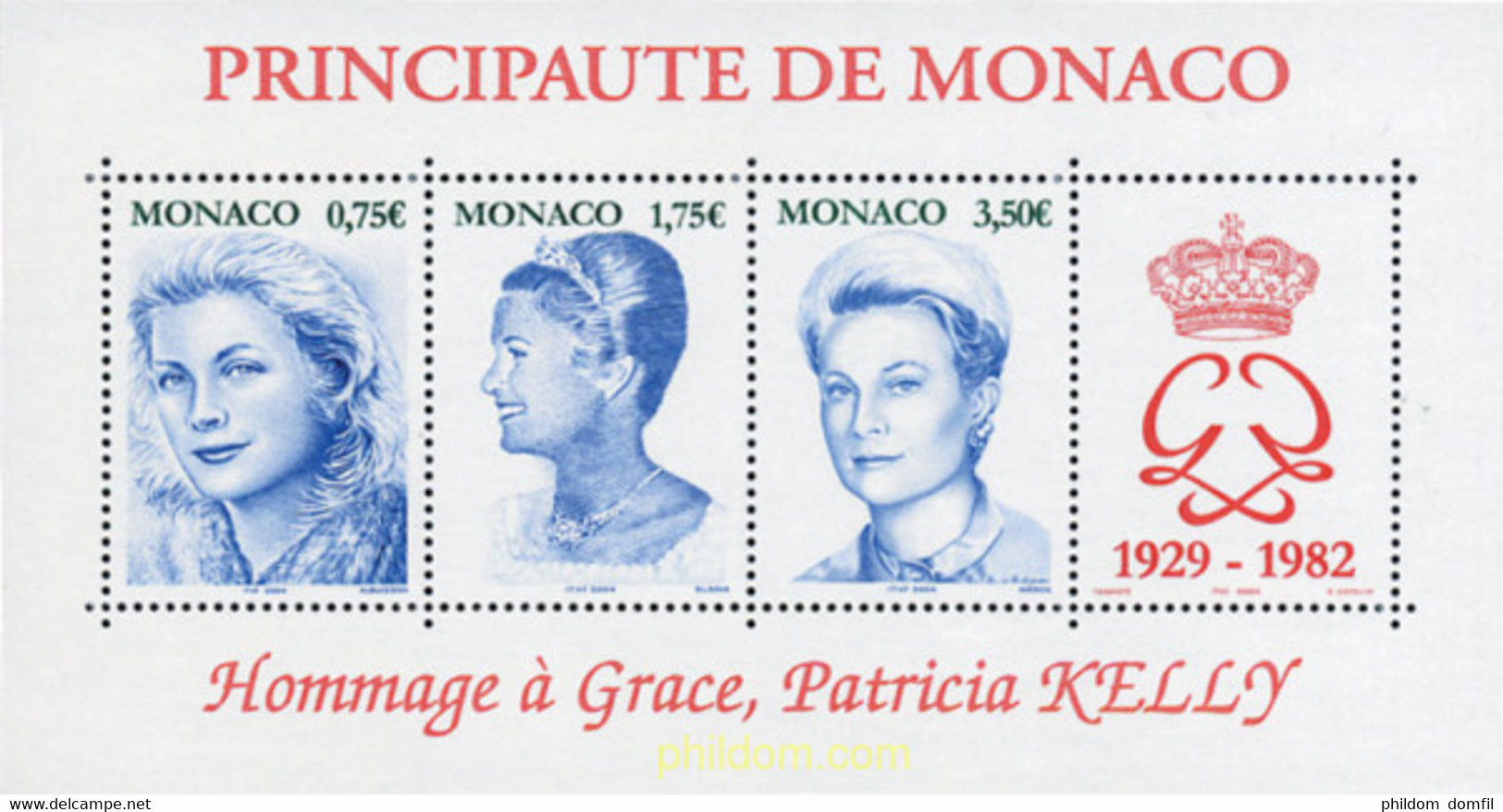 149069 MNH MONACO 2004 HOMENAJE A GRACE KELLY - Altri & Non Classificati