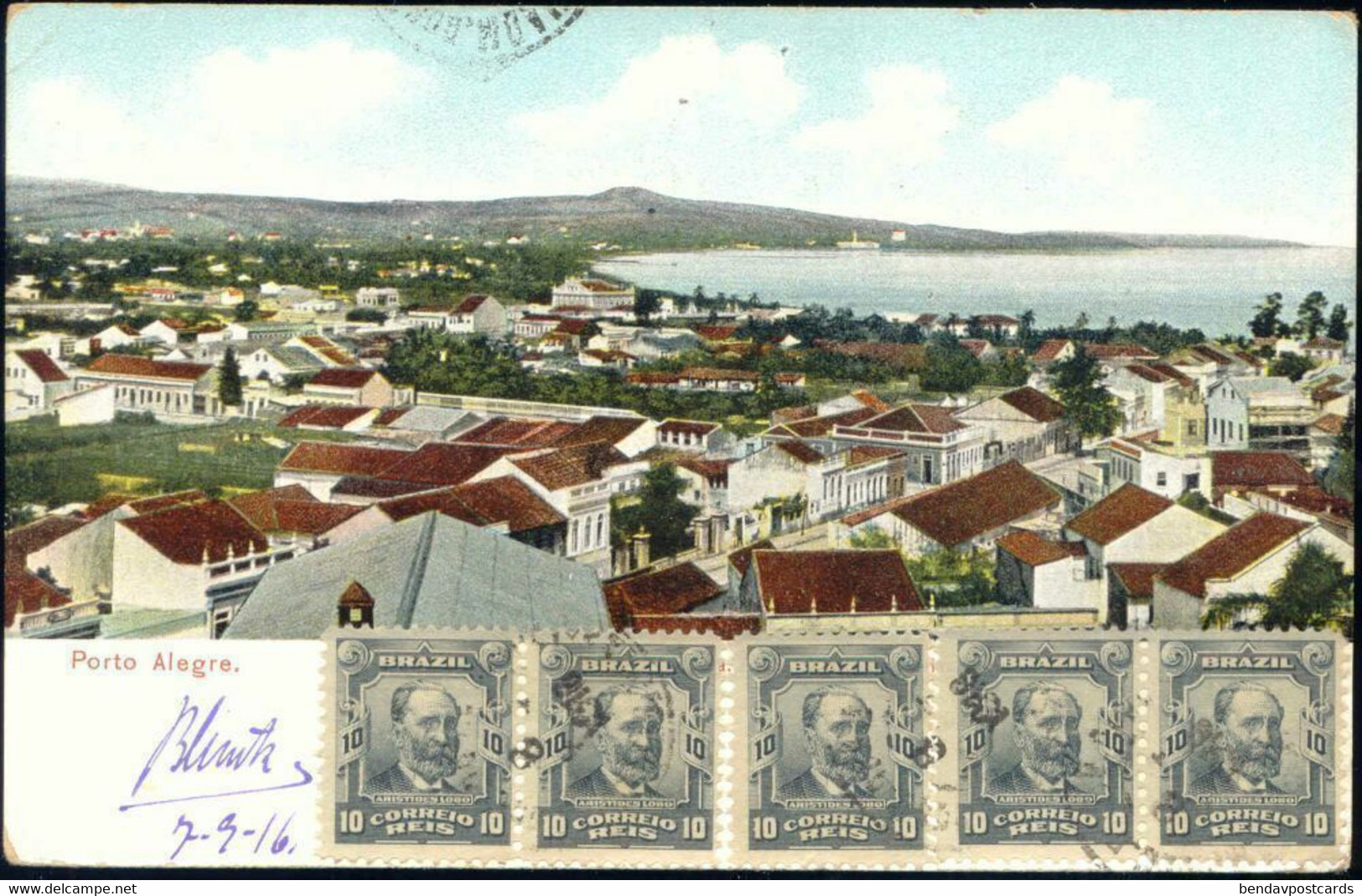 Brazil, PORTO ALEGRE, Partial View (1900s) Postcard - Porto Alegre