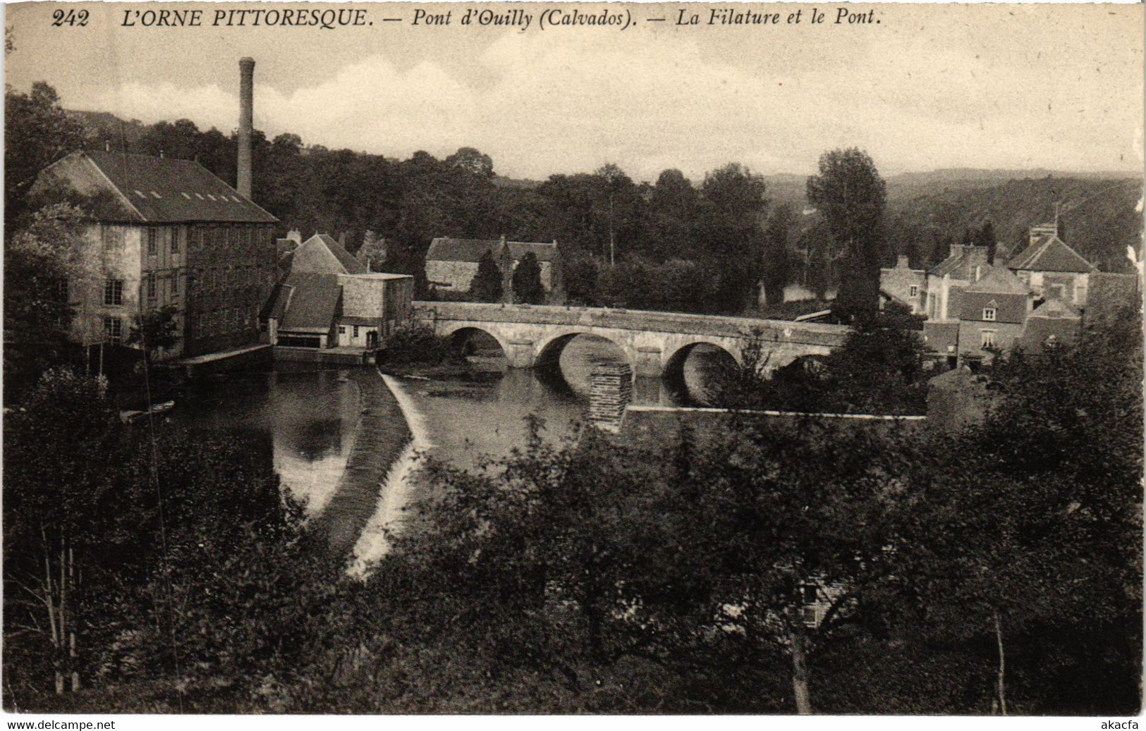 CPA PONT-d'OUILLY La Filature Et Le Pont (1257732) - Pont D'Ouilly