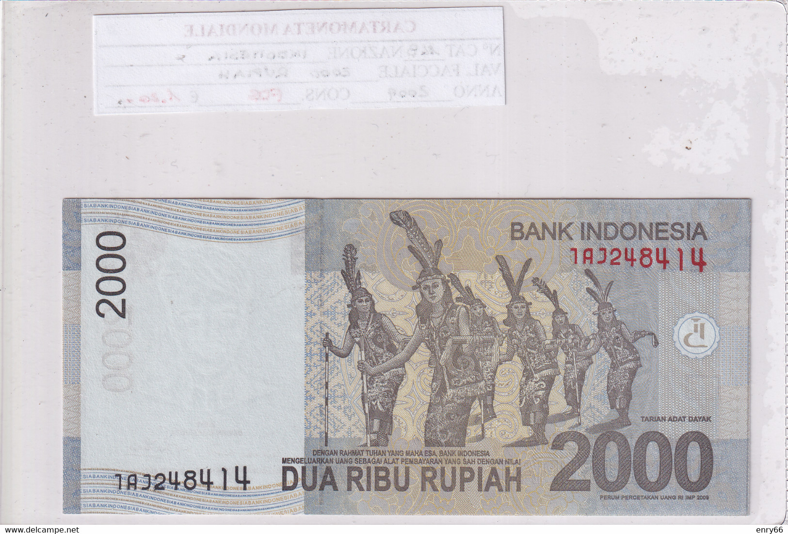 INDONESIA 2000 RUPIAH 2009 P148 - Indonésie