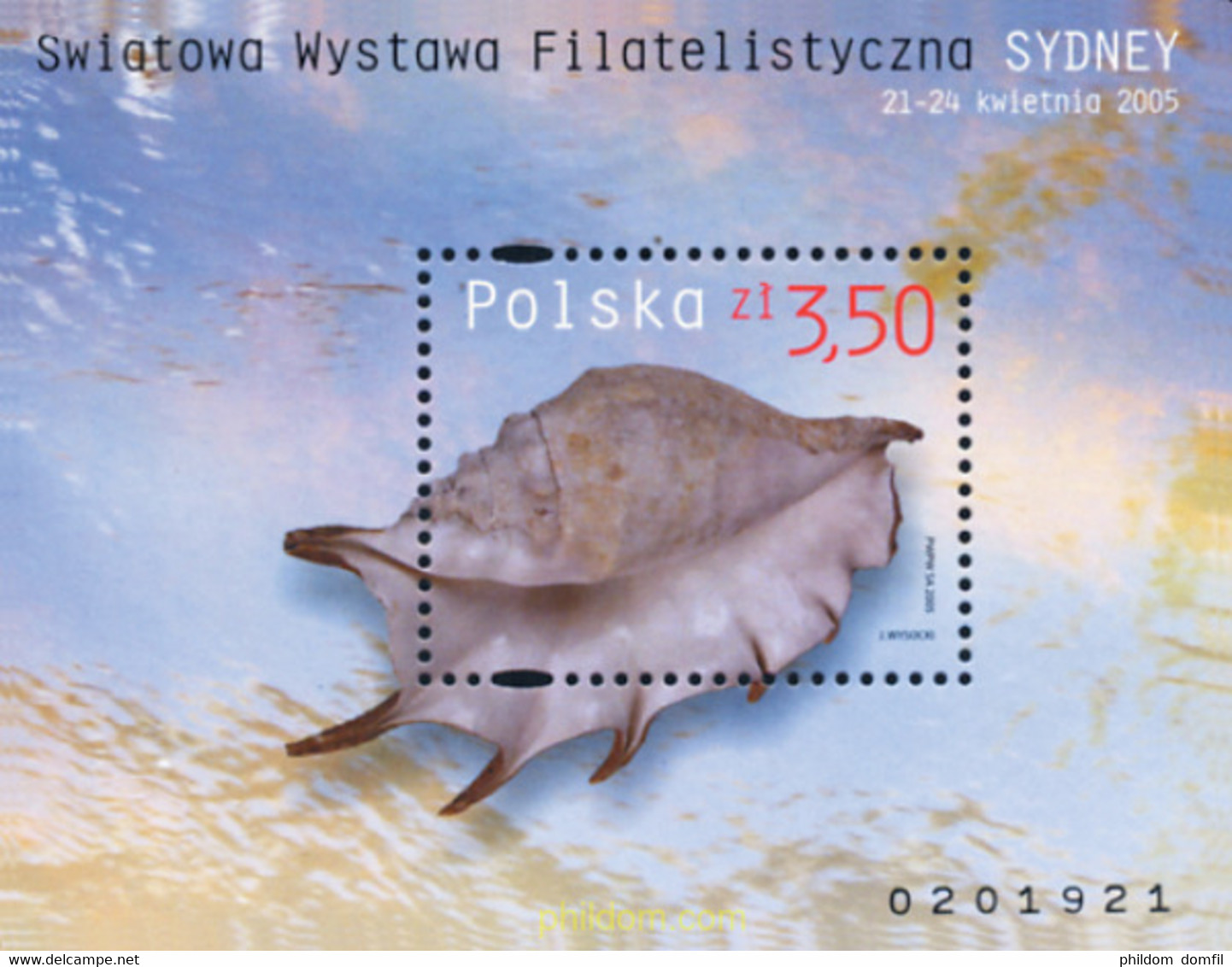 157392 MNH POLONIA 2005 EXPOSICION FILATELICA INTERNACIONAL EN SYDNEY - Zonder Classificatie