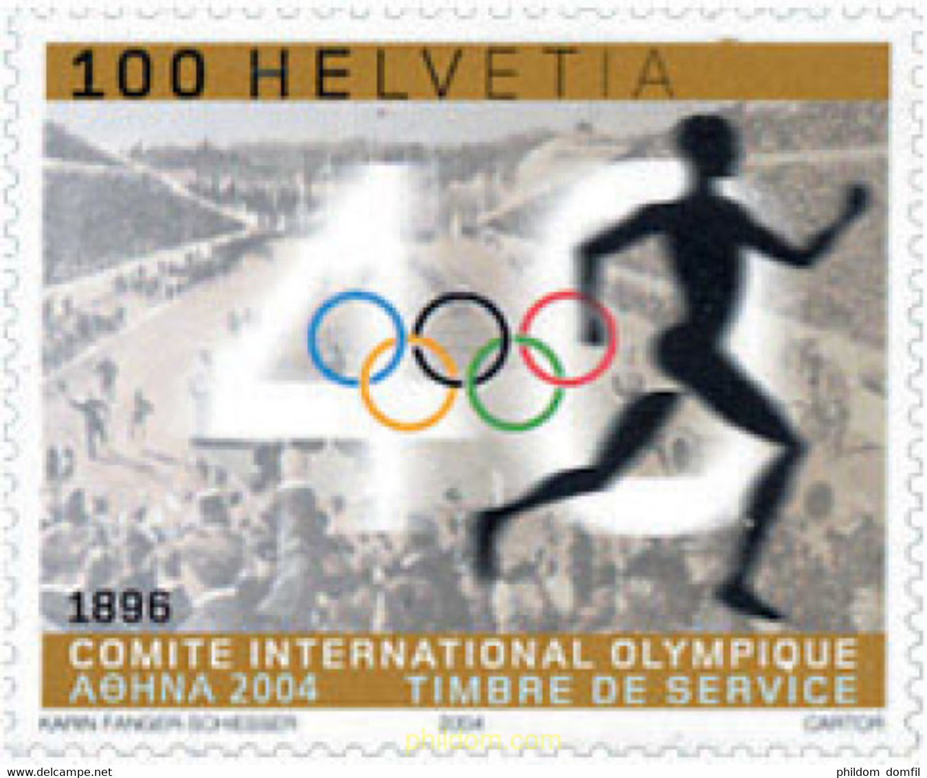 139767 MNH SUIZA. Comite Olímpico Internacional 2004 28 JUEGOS OLIMPICOS DE VERANO ATENAS 2004 - Summer 1896: Athens