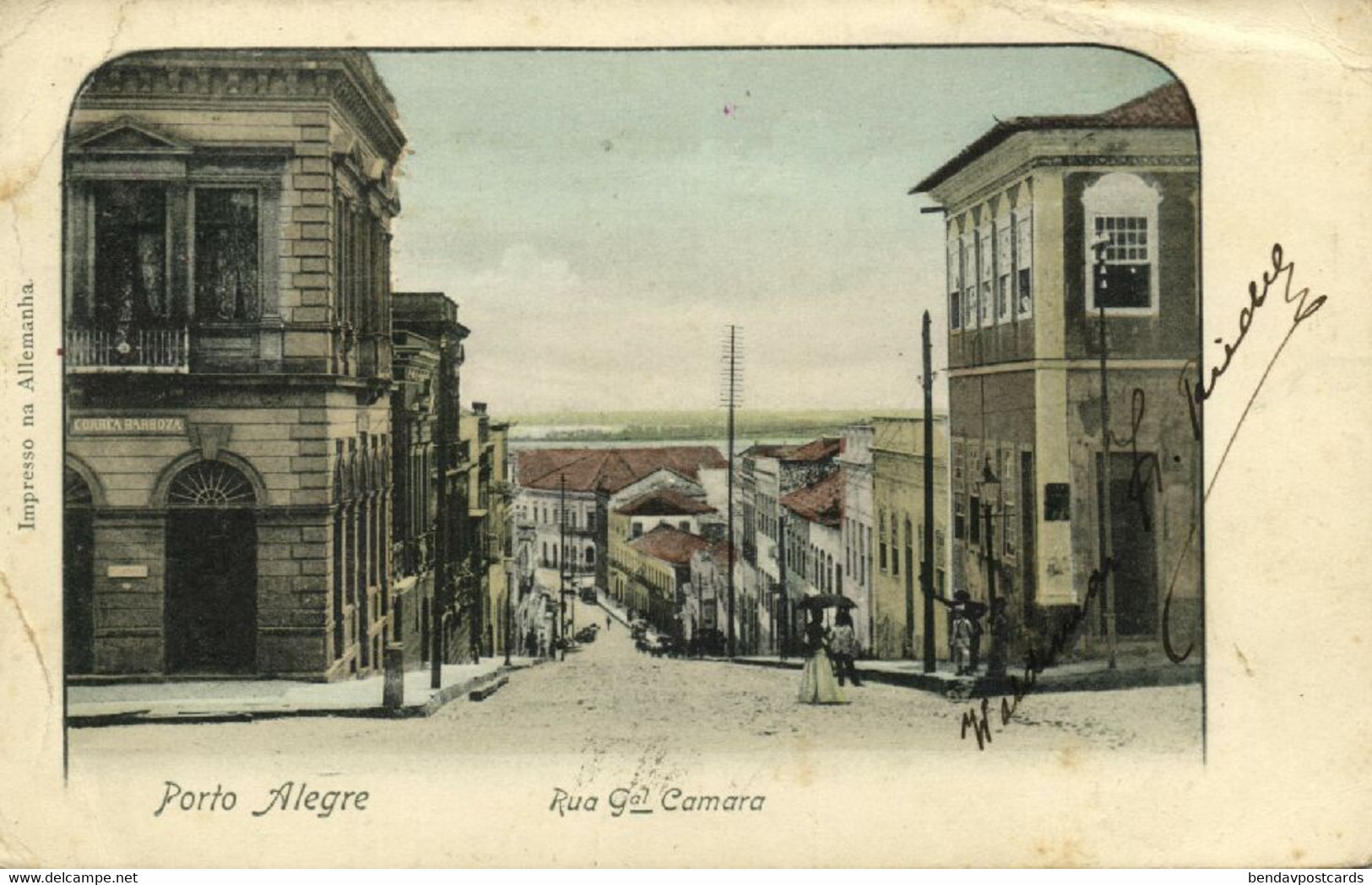 Brazil, PORTO ALEGRE, Rua General Camara (1900s) Postcard - Porto Alegre