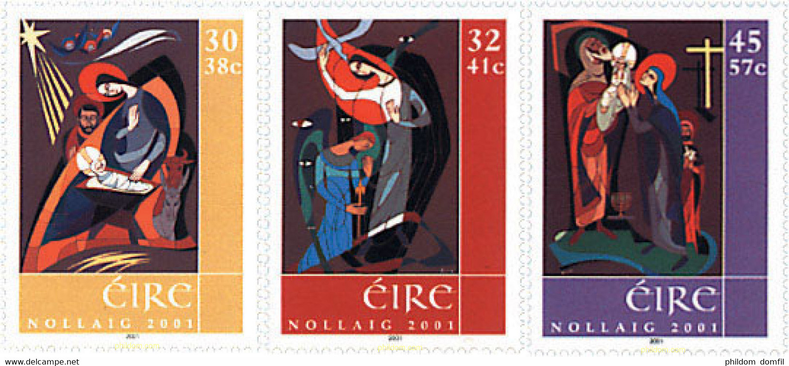 93613 MNH IRLANDA 2001 NAVIDAD - Collections, Lots & Séries