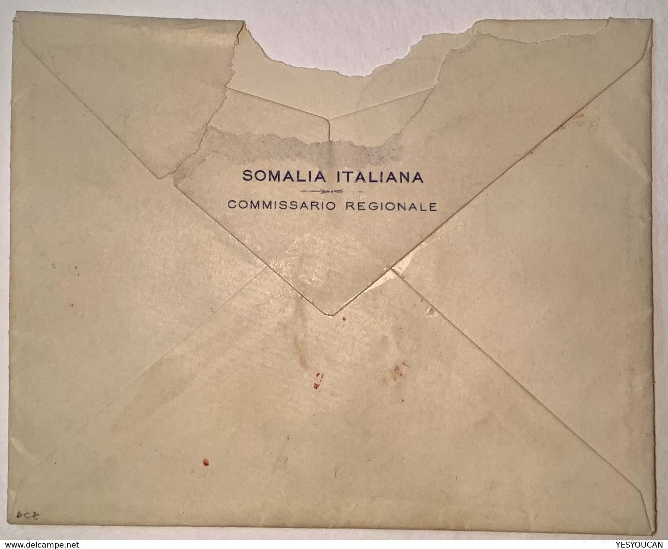 RRR !  "MAHADEI-UEN SOMALIA ITALIANA 1913" Unrecorded In Violet Sa.13 Lettera (busta Cover Africa Orientale Somalie - Somalie