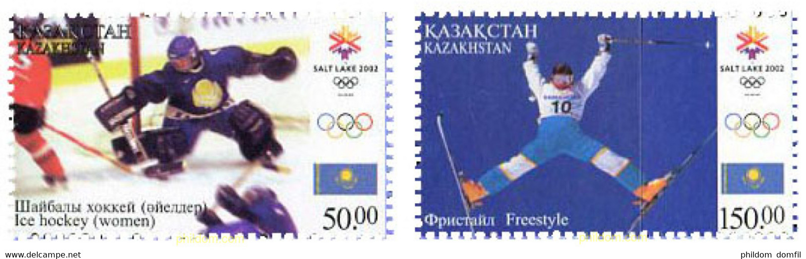 132608 MNH KAZAJSTAN 2002 19 JUEGOS OLIMPICOS INVIERNO. SALT LAKE CITY 2002 - Winter 2002: Salt Lake City