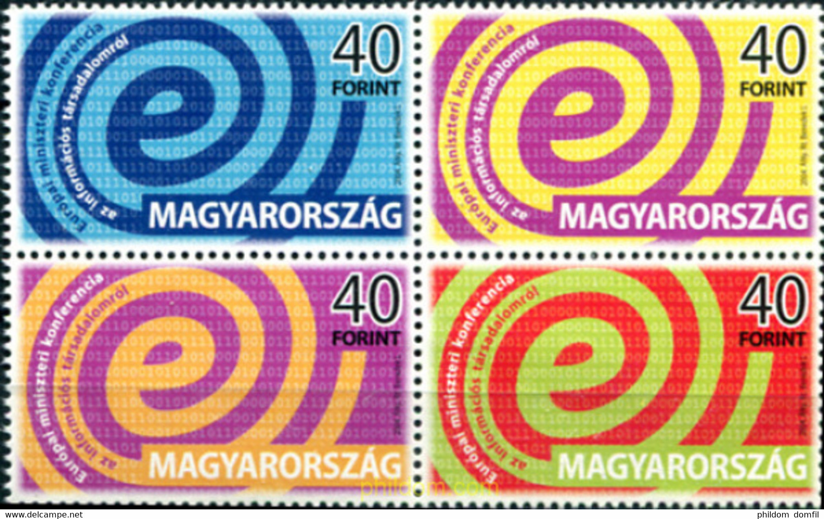 151882 MNH HUNGRIA 2004 CONFERENCIA EUROPEA DE LA SOCIEDAD DE LA INFORMACION - Used Stamps