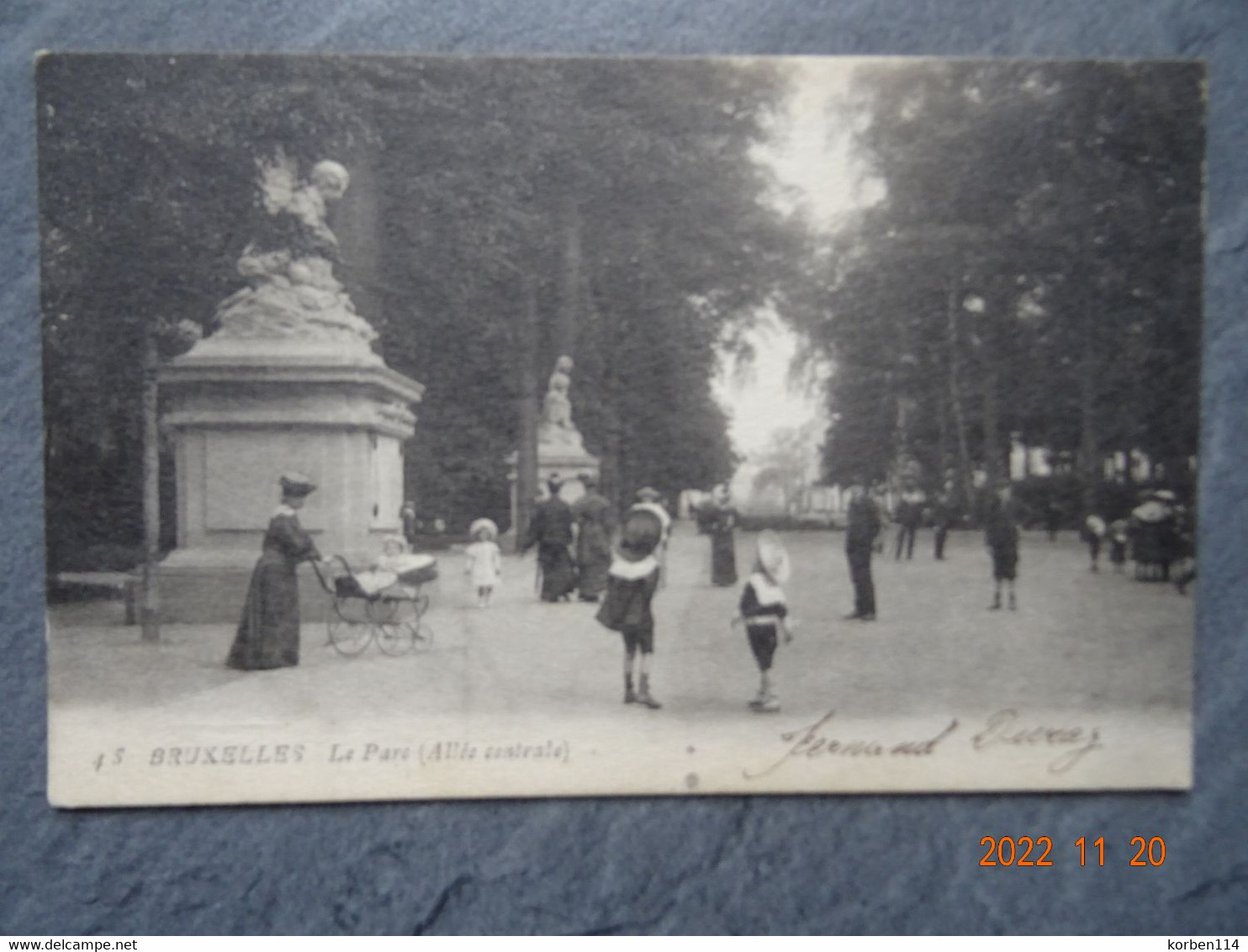 LE PARC  ALLEE CENTRALE  1908 - Bossen, Parken, Tuinen