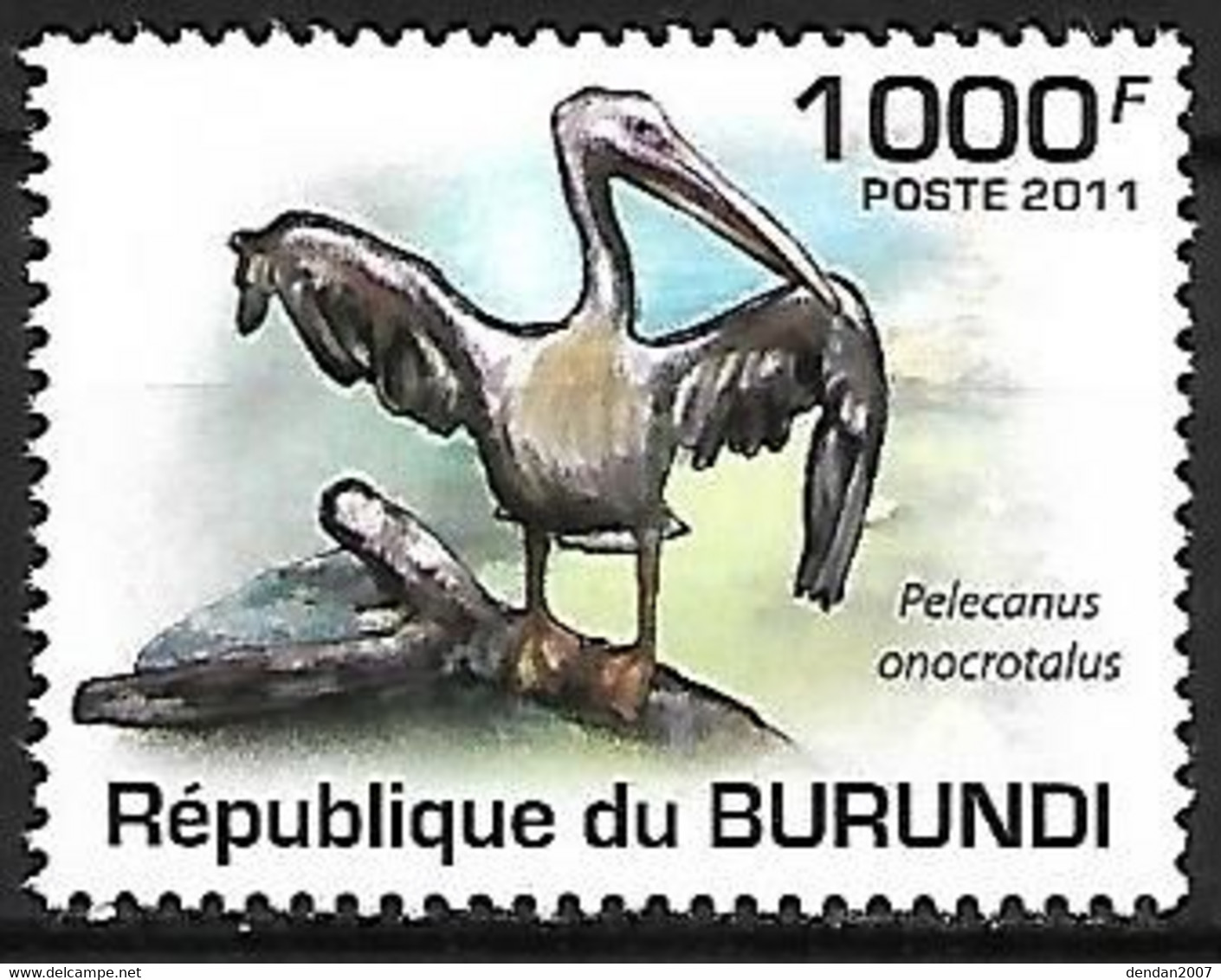 Burundi - MNH ** 2011 : Great White Pelican  -  Pelecanus Onocrotalus - Pelicans