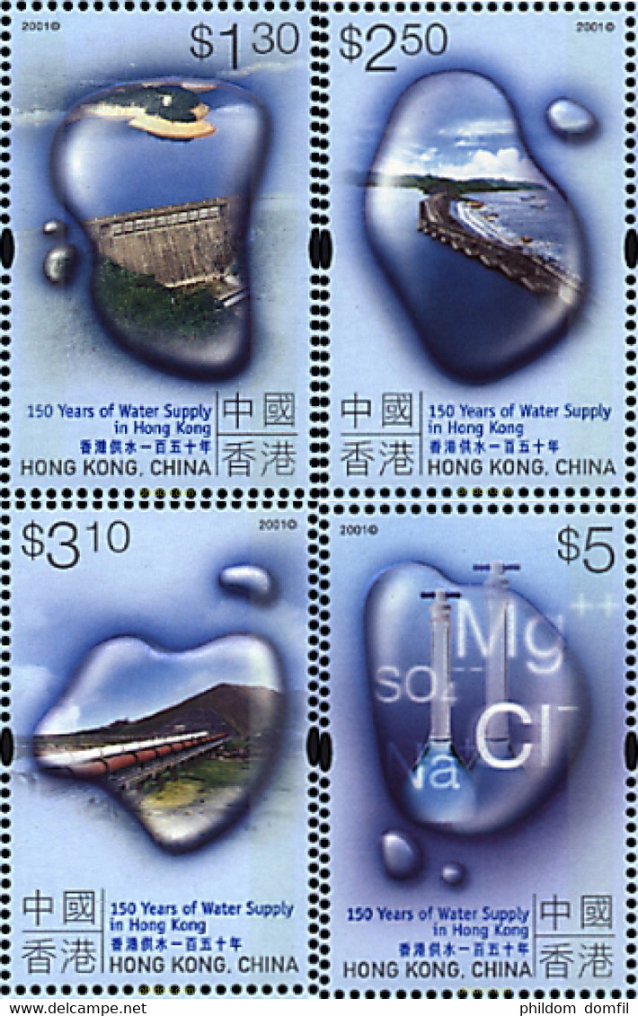 72254 MNH HONG KONG 2001 150 AÑOS DE ABASTECIMIENTO DE AGUA EN HONG KONG - Collections, Lots & Séries