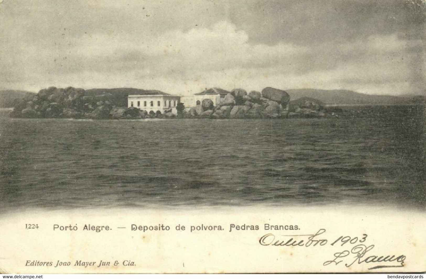 Brazil, PORTO ALEGRE, Deposito De Polvora, Pedras Brancas (1903) Postcard - Porto Alegre