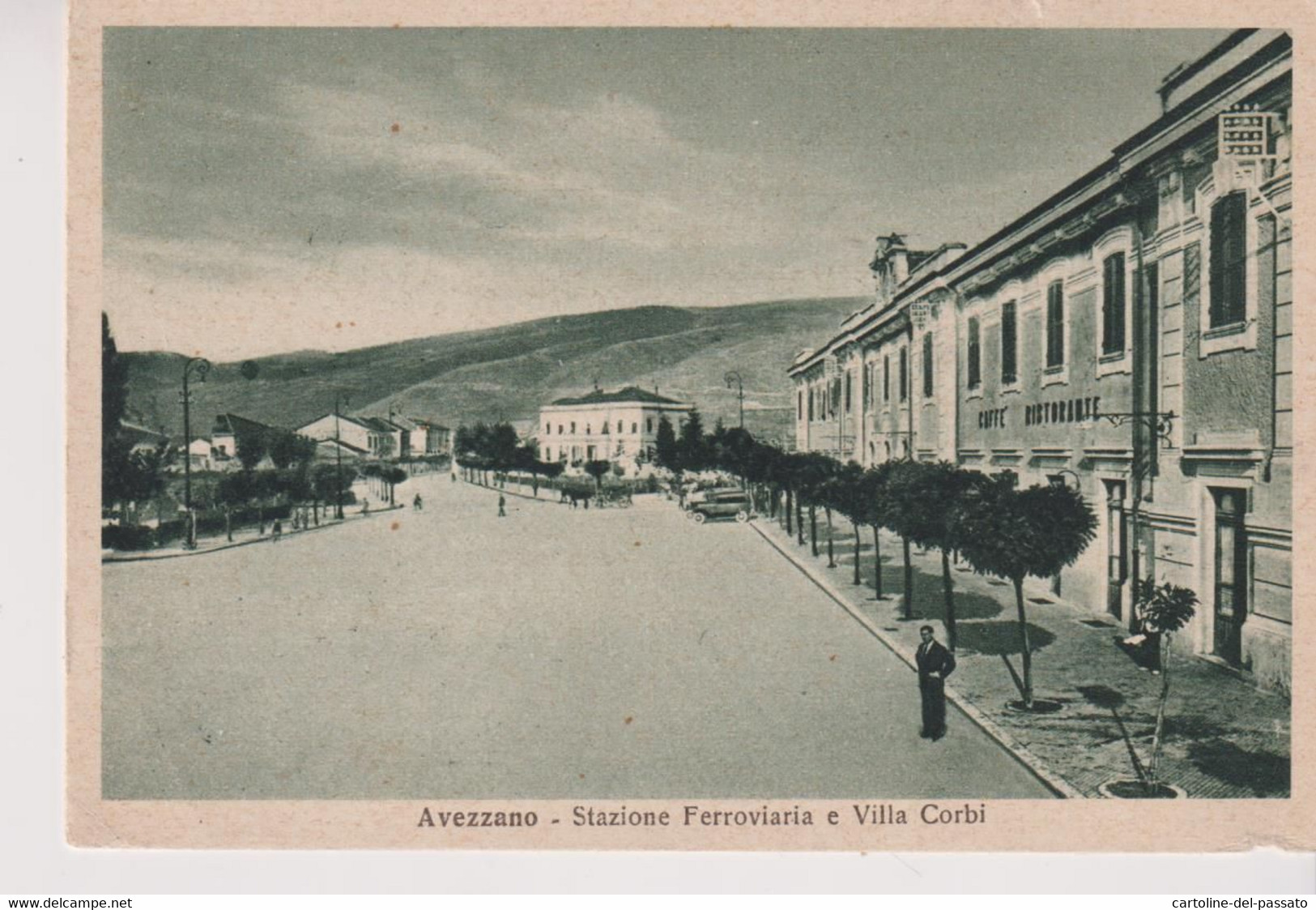 AVEZZANO  STAZIONE FERROVIARIA  E VILLA CORBI - Avezzano