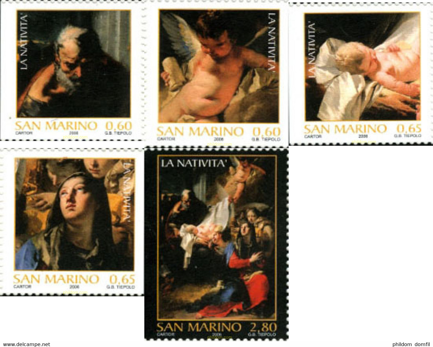 198774 MNH SAN MARINO 2006 NAVIDAD - Oblitérés