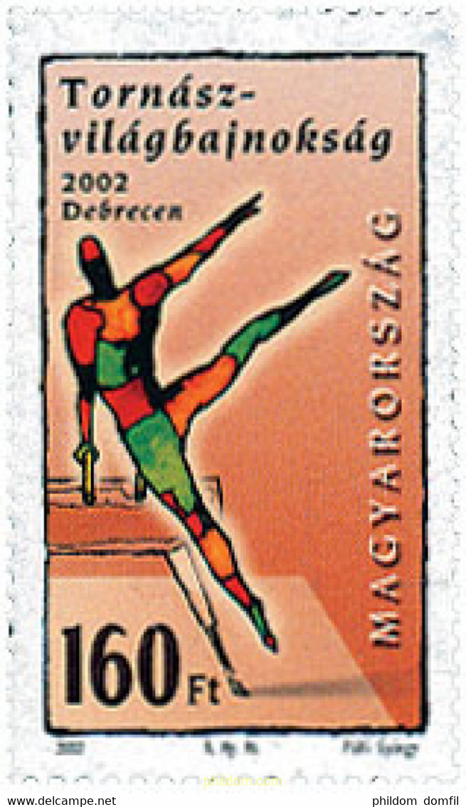 122538 MNH HUNGRIA 2002 CAMPEONATO DE GIMNASIA - Used Stamps