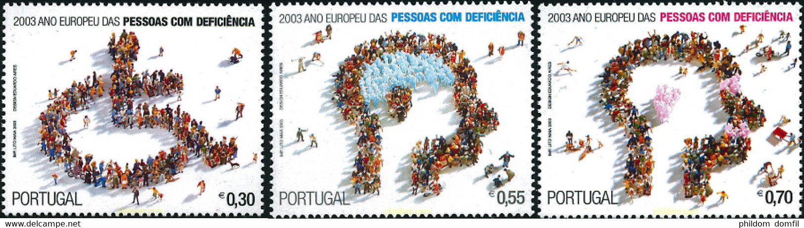 123585 MNH PORTUGAL 2003 AÑO EUROPEO DE LAS PERSONAS CON DISCAPACIDAD - Hockey (Veld)