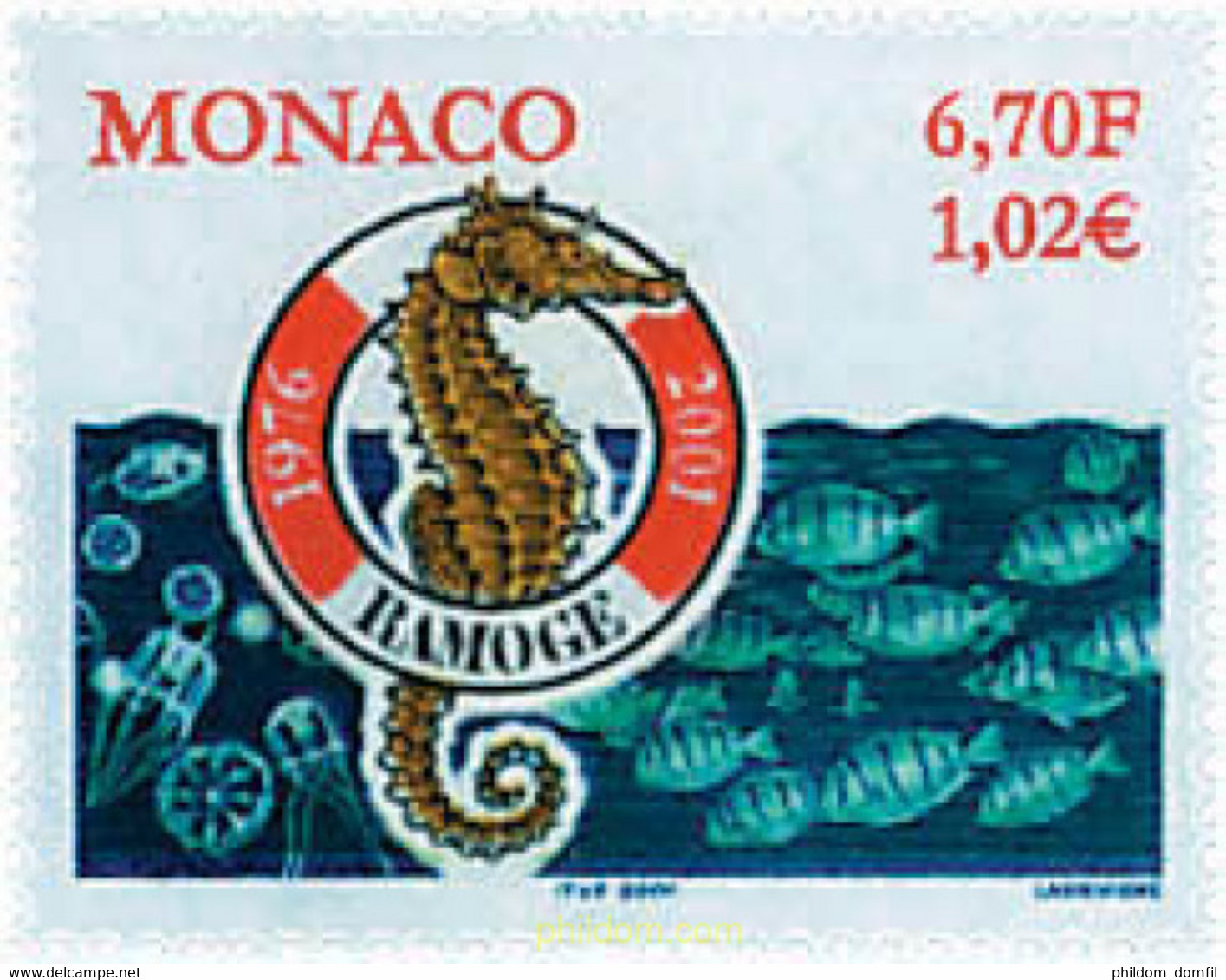 61477 MNH MONACO 2000 25 ANIVERSARIO DEL ACUERDO RAMOGE PARA LA PROTECCION DEL FONDO MARINO - Otros & Sin Clasificación