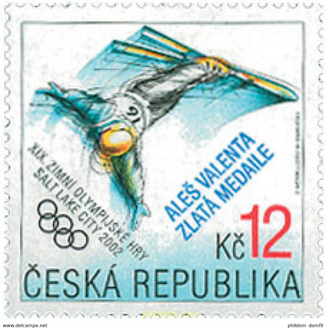 101019 MNH CHEQUIA 2002 MEDALLISTAS DE LOS 19 JUEGOS OLIMPICOS DE INVIERNO. SALT LAKE CITY 2002 - Hiver 2002: Salt Lake City