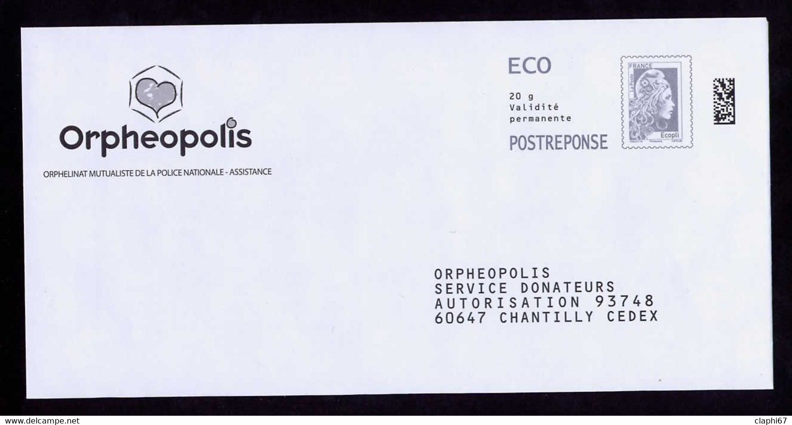 PAP Postréponse Eco Neuf Marianne L'engagée Orpheopolis (verso 301783) (voir Scan) - Prêts-à-poster: Réponse