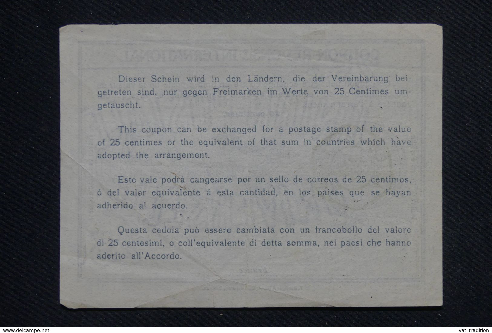 FRANCE - Coupon Réponse De Lille En 1912 - L 134542 - Reply Coupons