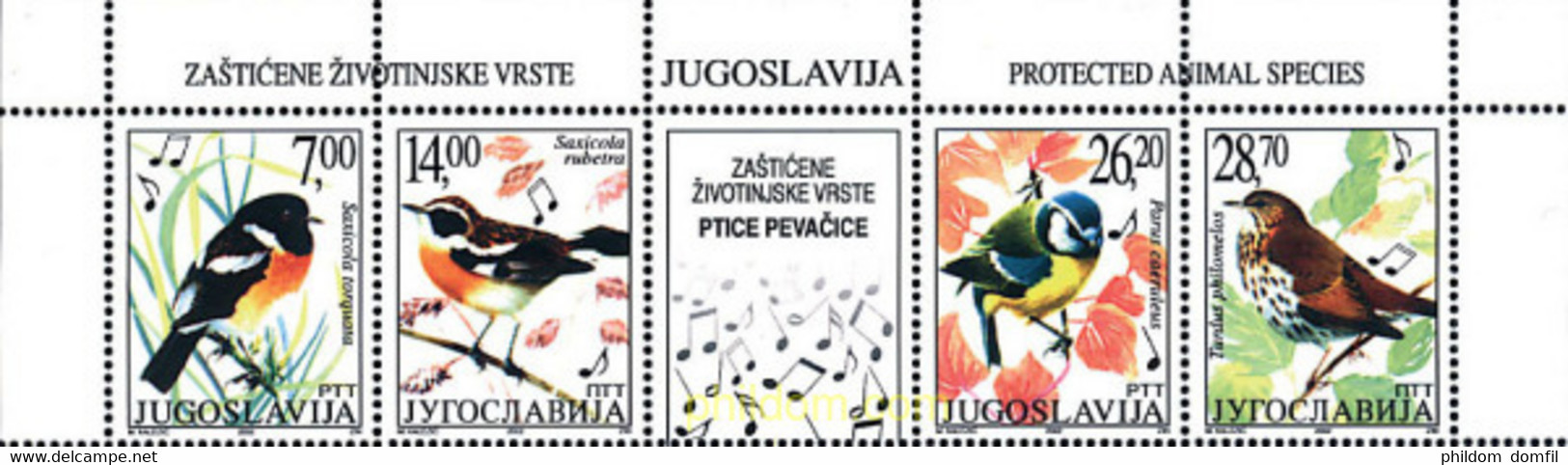 4911 MNH YUGOSLAVIA 2002 FAUNA PROTEGIDA - Oblitérés