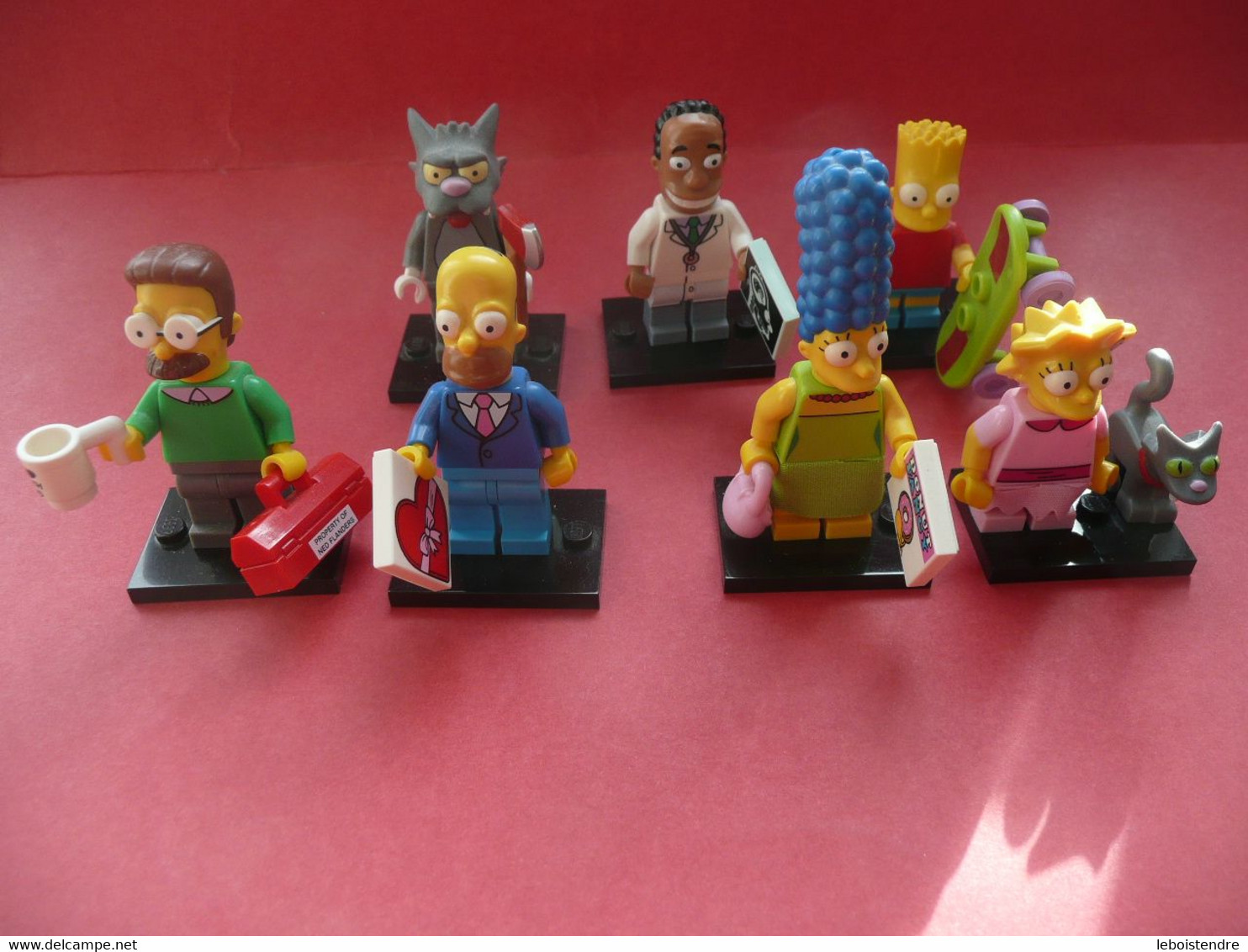 LOT 7 FIGURINE LEGO SIMPSONS FLANDERS HOMER EN COSTUME MARGE LISA ET SNOWBALL SCRATCHY DR HIBBERT BART DE 71005 71009 - Poppetjes