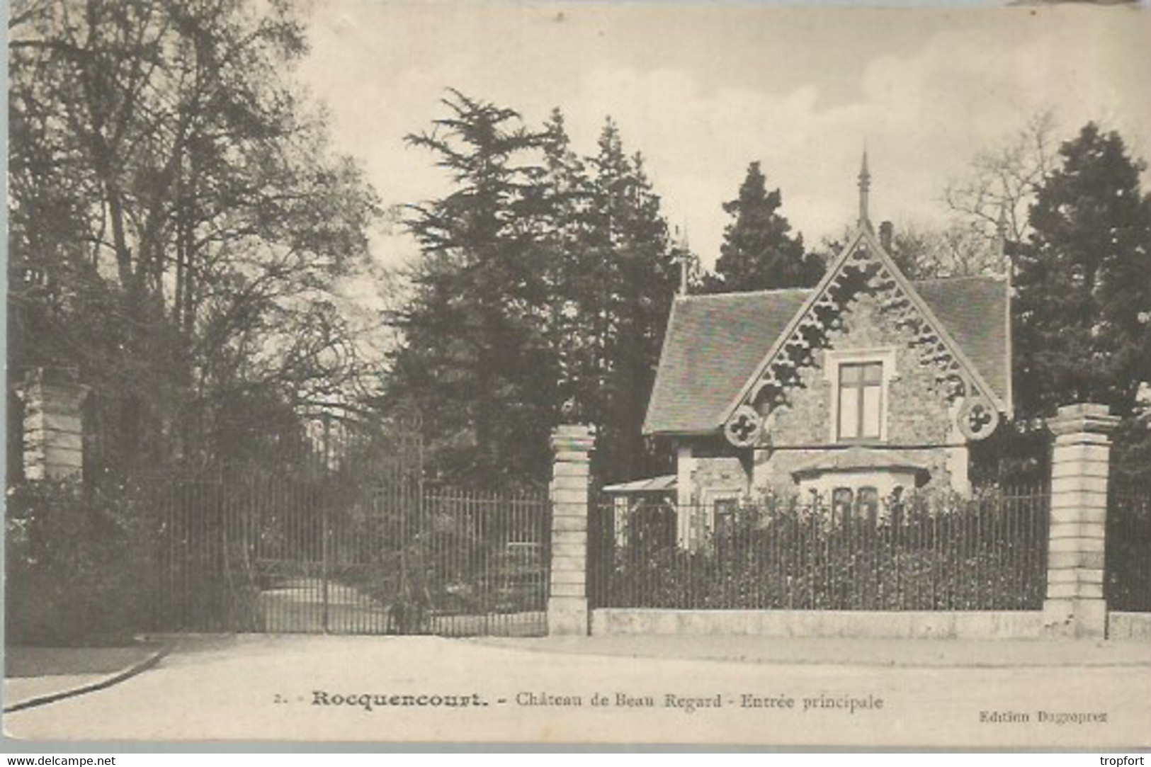 CPA Carte Postale Ancienne  ROCQUENCOURT  Chateau De Beau Regard - Rocquencourt