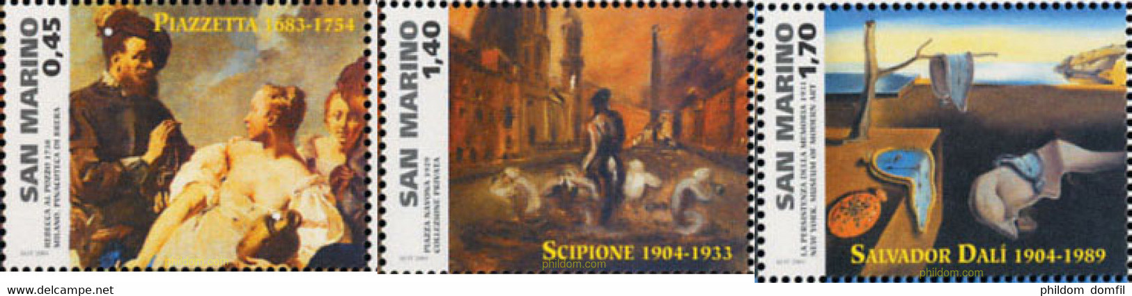 158737 MNH SAN MARINO 2004 PINTURA - Used Stamps
