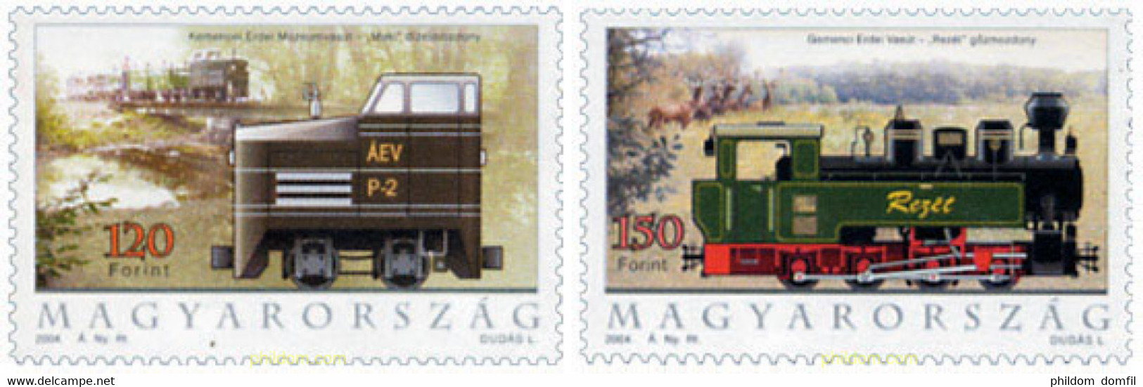 151876 MNH HUNGRIA 2004 TRENES - Gebraucht