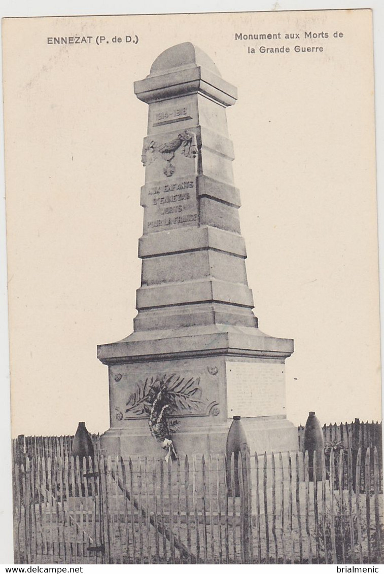 ENNEZAT Monument Aux Morts - Ennezat