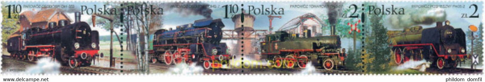 113984 MNH POLONIA 2002 TRENES - Zonder Classificatie