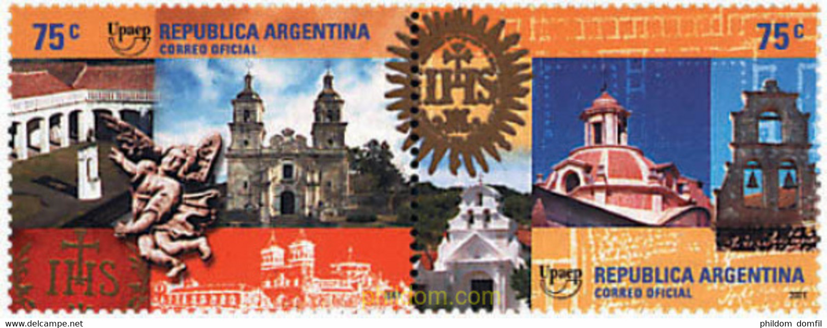 5586 MNH ARGENTINA 2001 AMERICA-UPAEP 2001 - PATRIMONIO DE LA HUMANIDAD - Usati