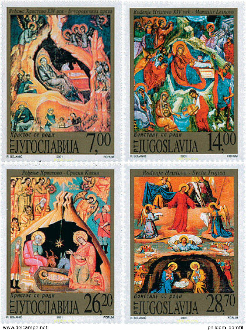 113520 MNH YUGOSLAVIA 2001 NAVIDAD - Oblitérés