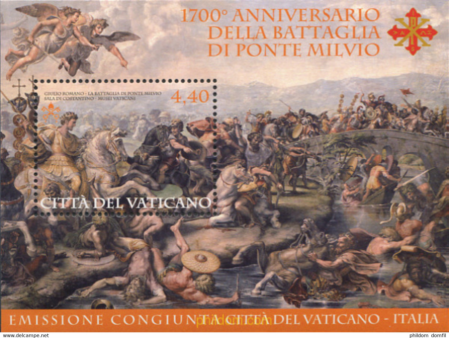 290374 MNH VATICANO 2012 1700 ANIVERSARIO DE LA BATALLA DE PUENTE MILVIO - Used Stamps