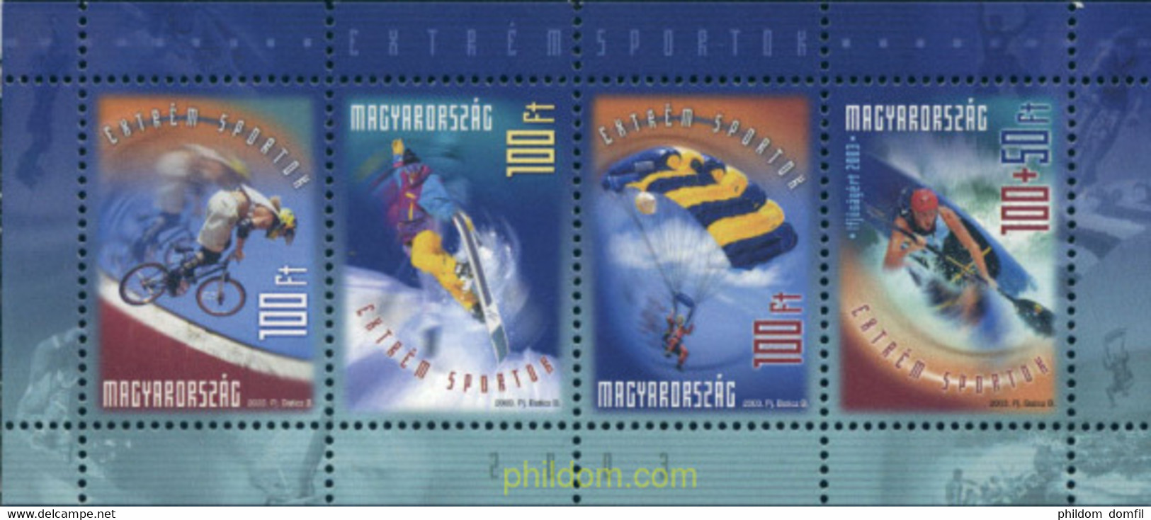 136292 MNH HUNGRIA 2003 PRO JUVENTUD - Parachutting