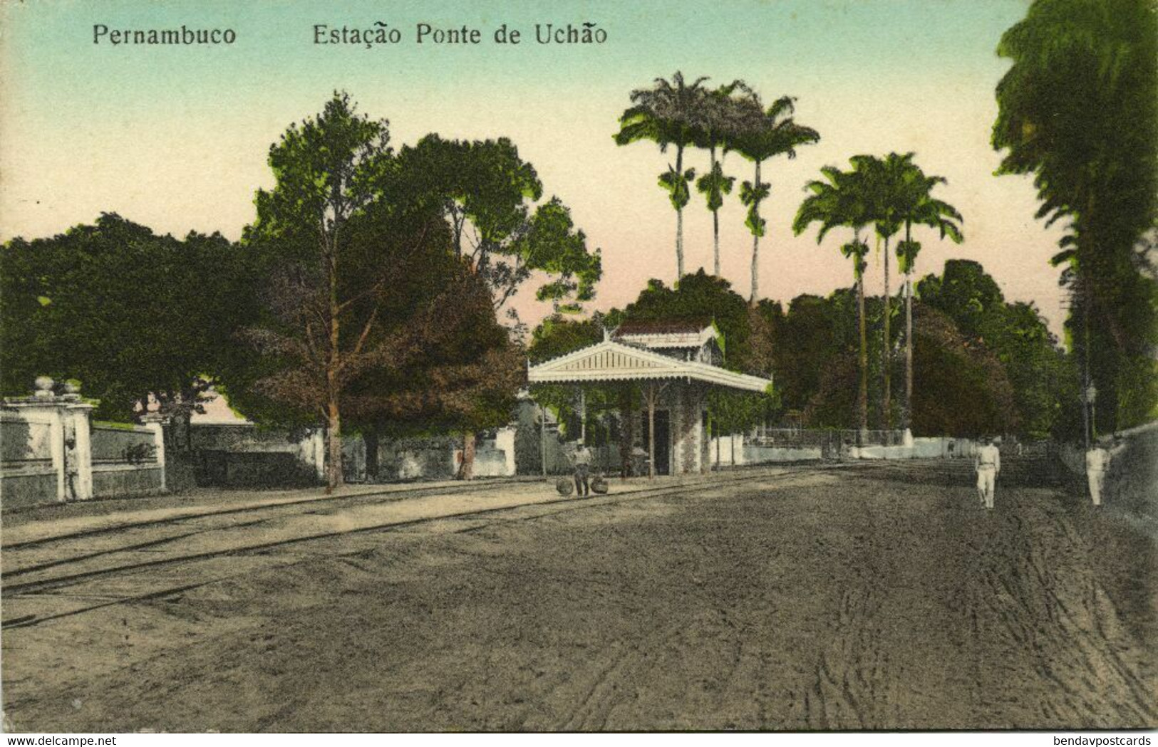 Brazil, RECIFE, Pernambuco, Estação De Ponte D'Uchoa, Station (1910s) Postcard - Recife