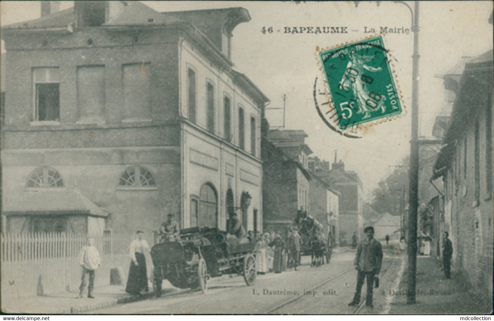 76 CANTELEU / La Mairie / TRES BELLE CARTE ANIMEE - Canteleu