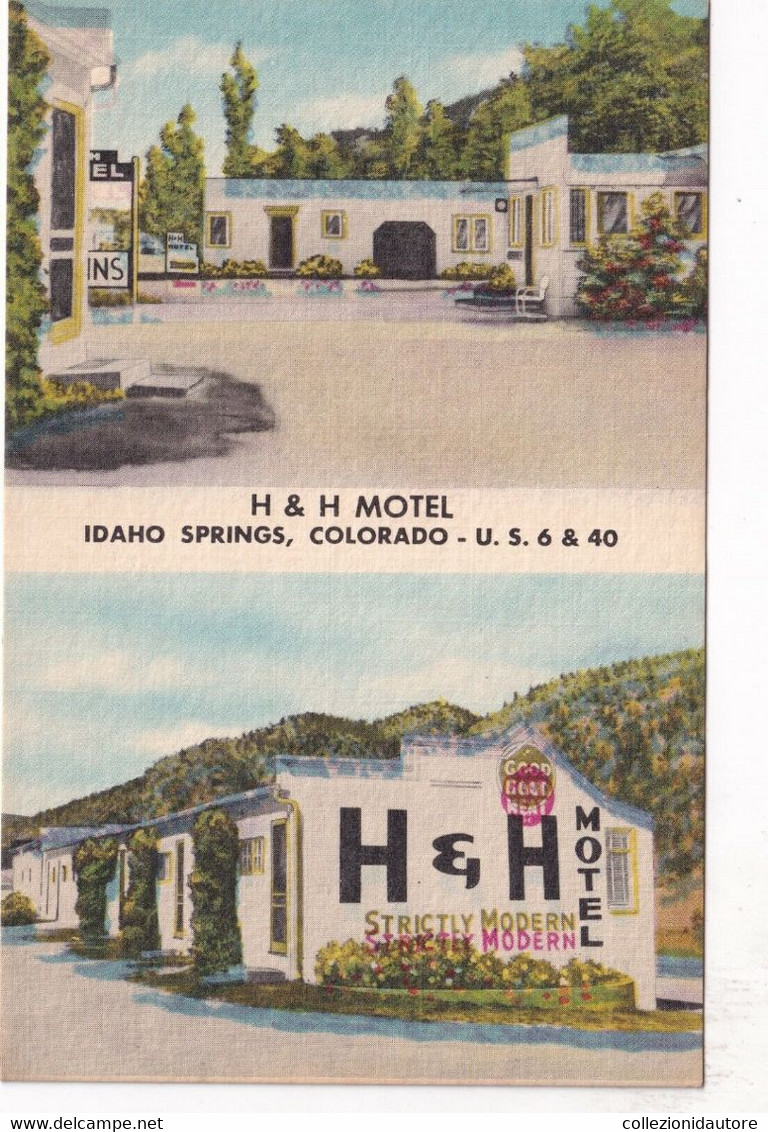 USA - COLORADO - IDAHO SPRINGS - CARTOLINA PUBBLICITARIA FP NON SPEDITA - H & H MOTEL - VEDUTINE - Colorado Springs