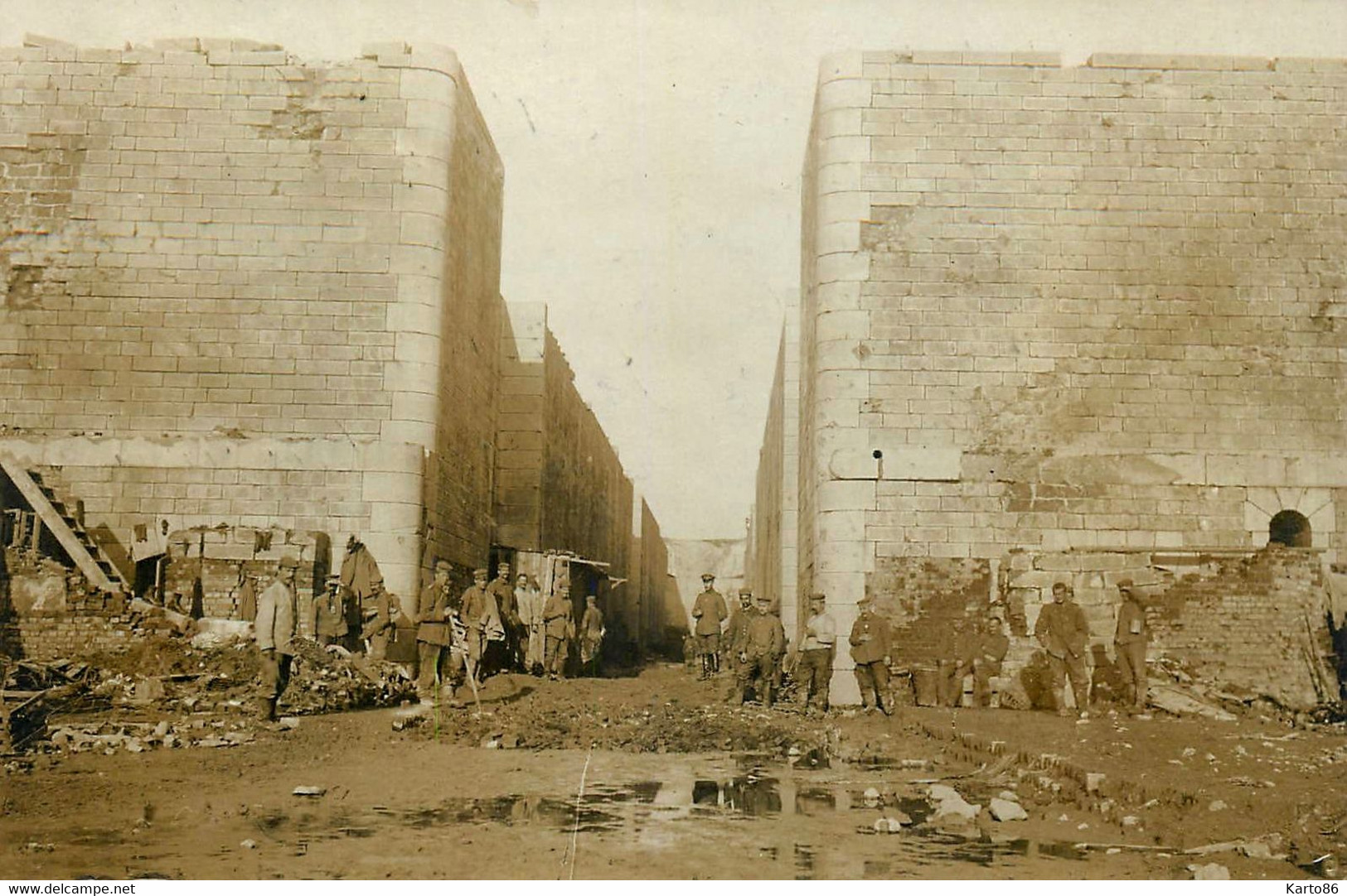 Allaines * Carte Photo * Canal De La Somme , Sous Occupation Allemande ! * WW1 Guerre 14/18 War - Allaines