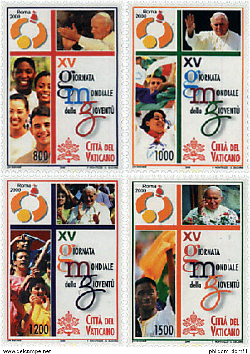 57071 MNH VATICANO 2000 AÑO INTERNACIONAL DE LA JUVENTUD - Used Stamps
