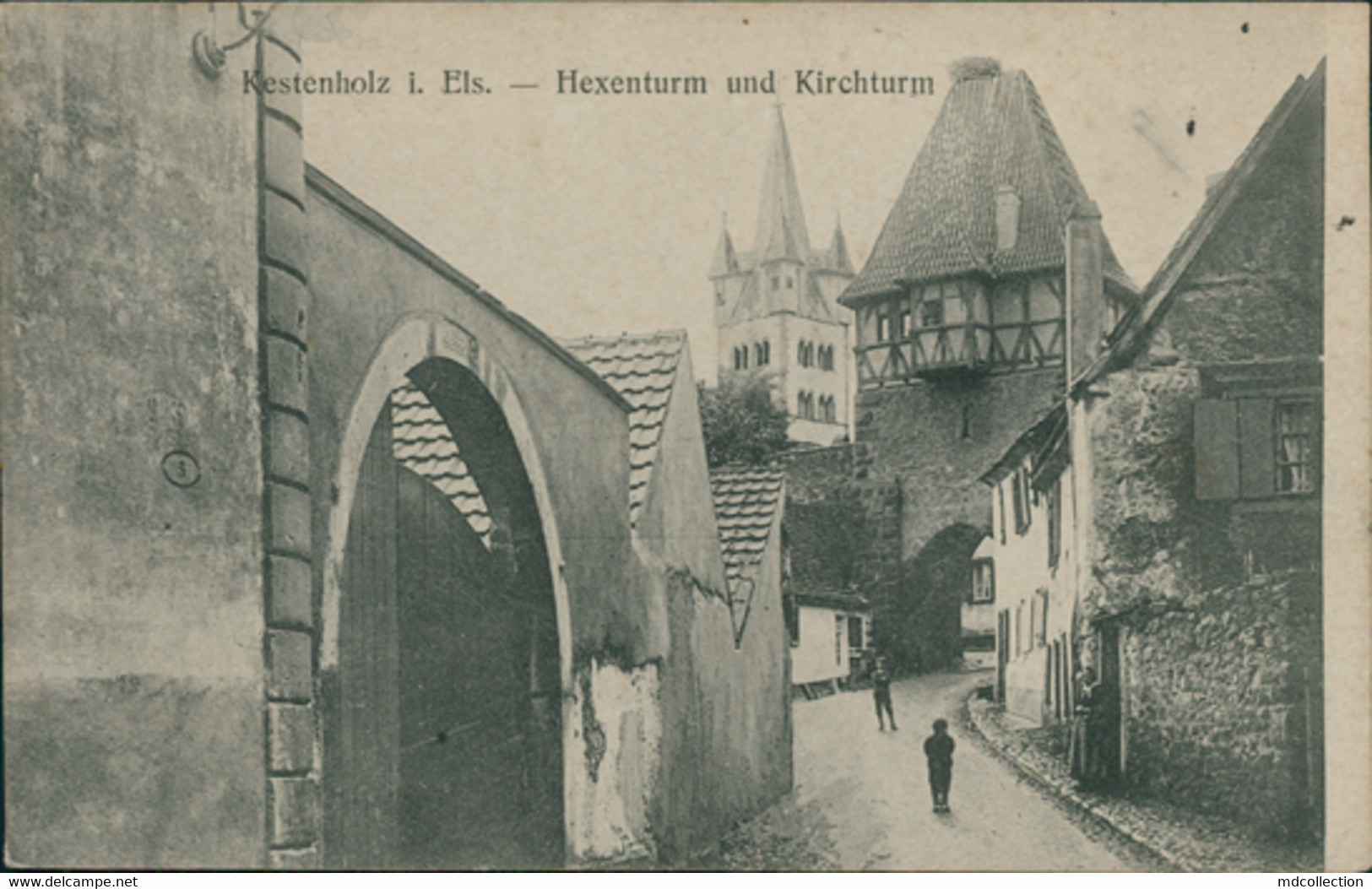 67 CHATENOIS / Hexenturm Und Kirchturm / CARTE ANIMEE - Chatenois