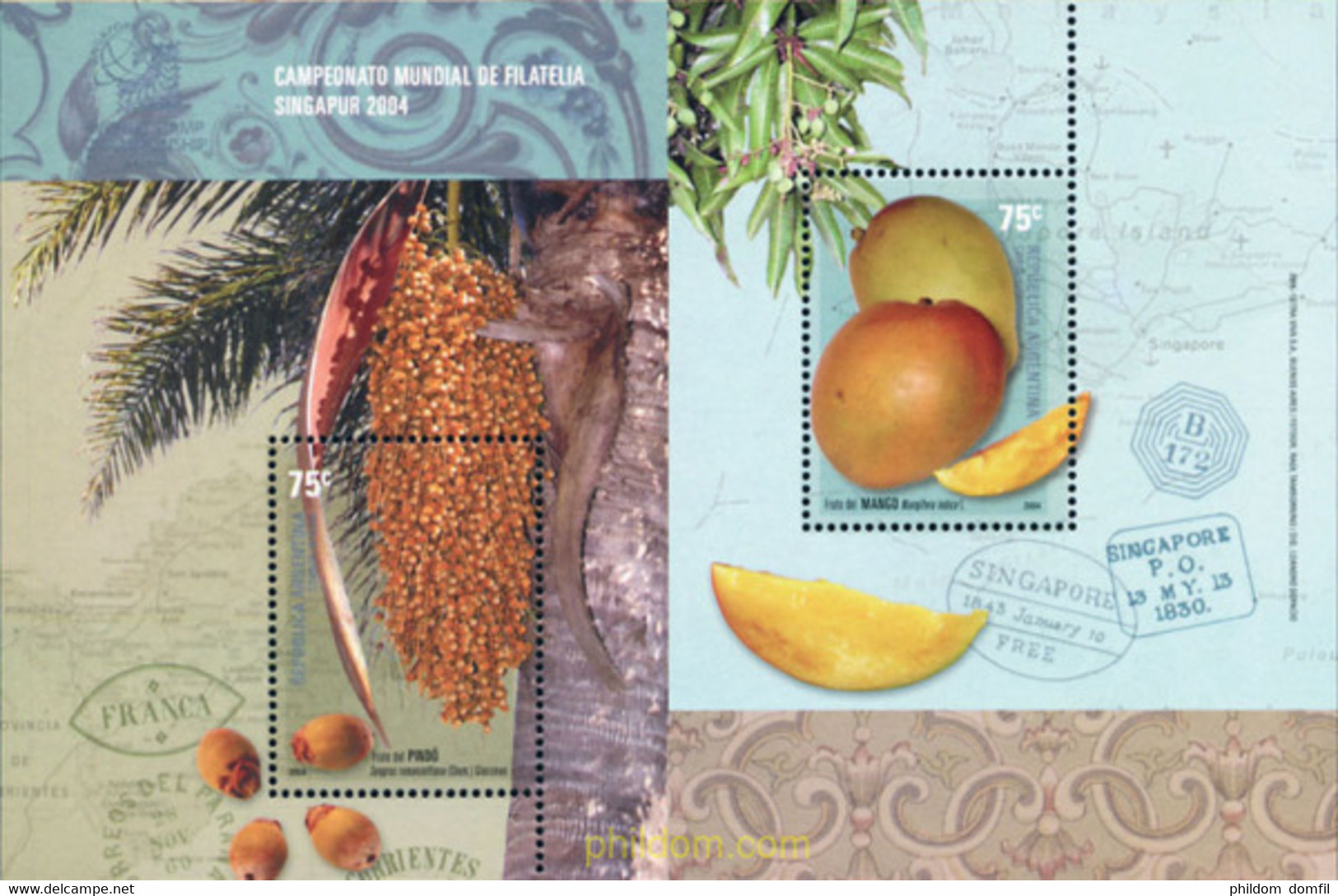 149273 MNH ARGENTINA 2004 CAMPEONATO MUNDIAL DE FILATELIA - Used Stamps