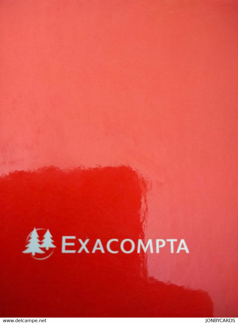 "EXACOMPTA" -  A4 Stamp Album - 16 Black Hard Card Pages, 9 Strips Per Page. - Groß, Grund Schwarz