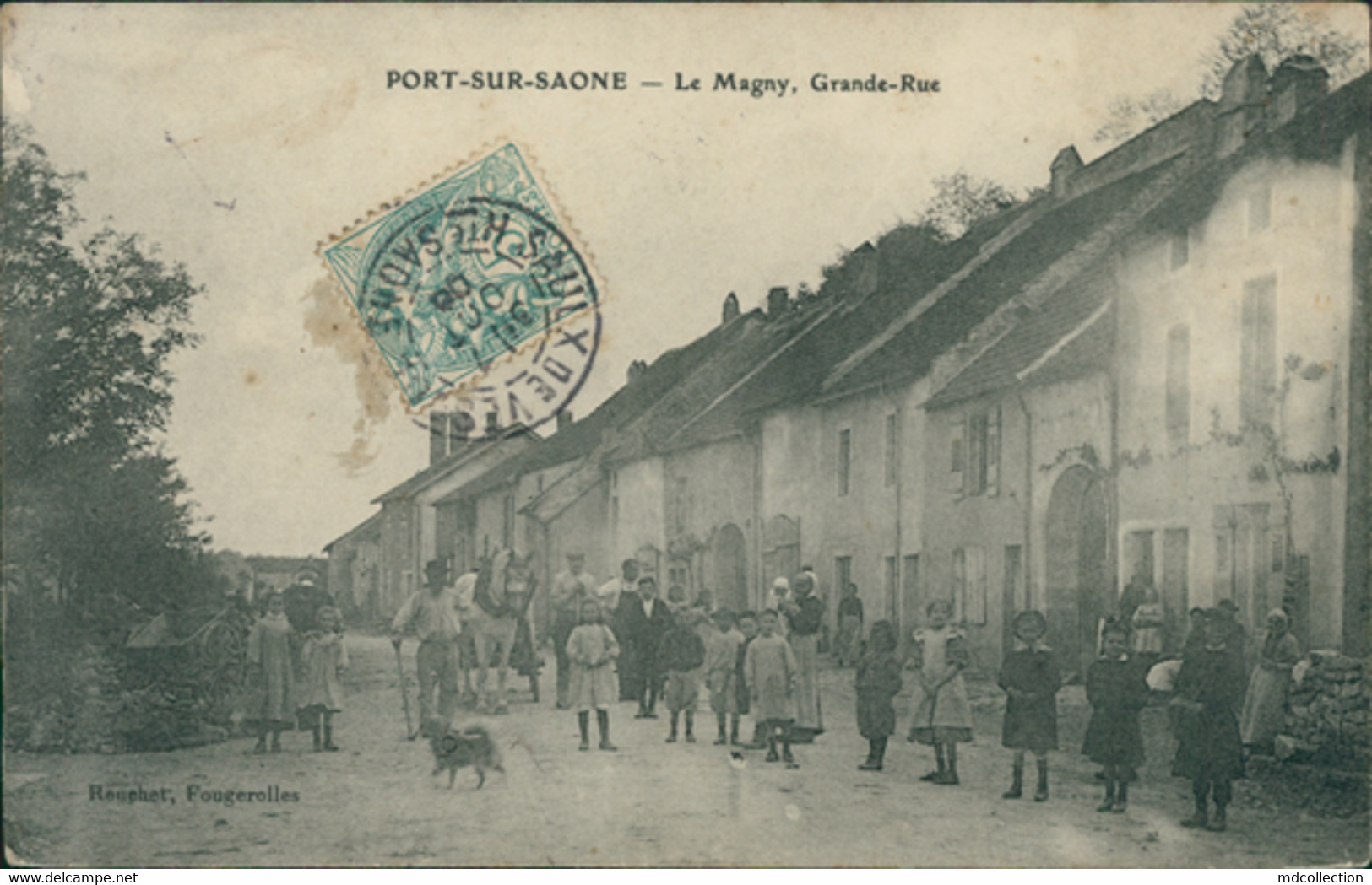 70 PORT SUR SAONE / Le Magny - Grande Rue / BELLE CARTE ANIMEE - Port-sur-Saône