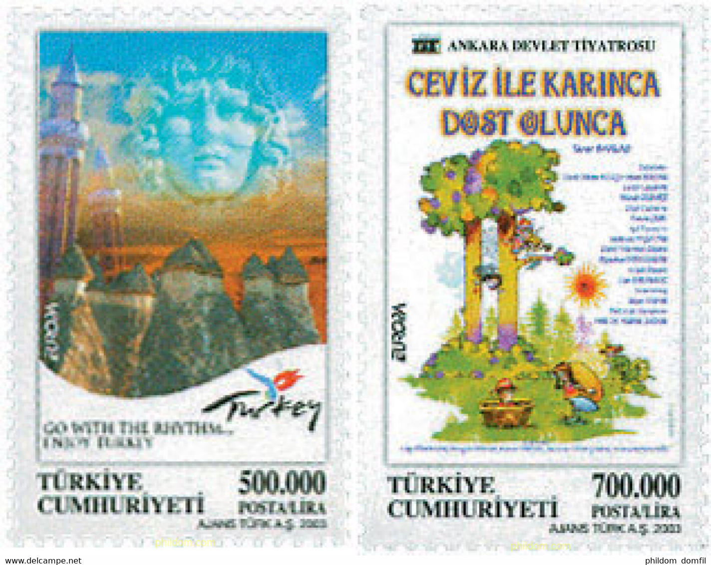 124998 MNH TURQUIA 2003 EUROPA CEPT. ARTE DEL CARTEL - Collections, Lots & Séries