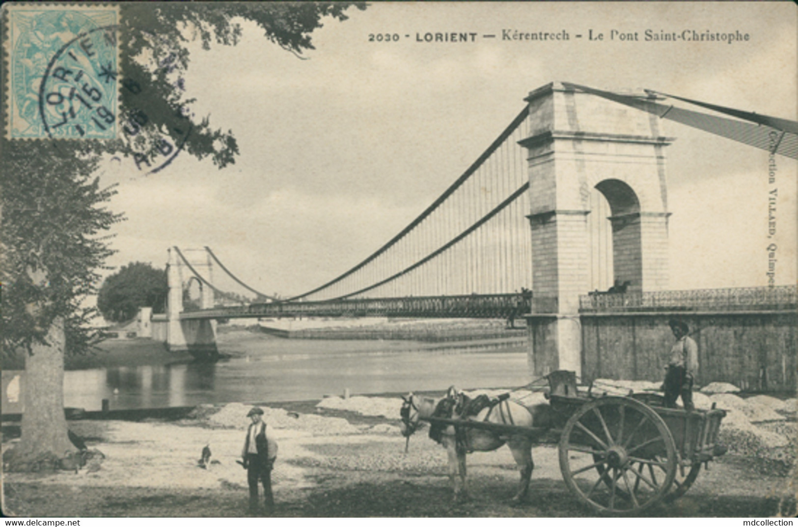 56 LANESTER /  Kerentrech - Le Pont Saint Christophe / CARTE ANIMEE - Lanester