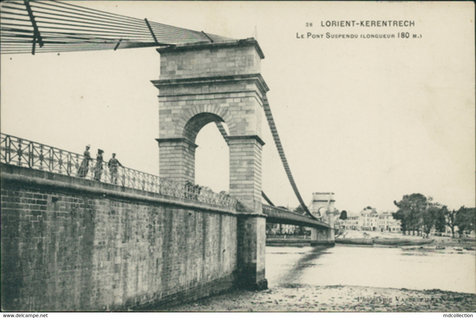 56 LANESTER /  Kerentrech - Le Pont Suspendu / CARTE ANIMEE - Lanester