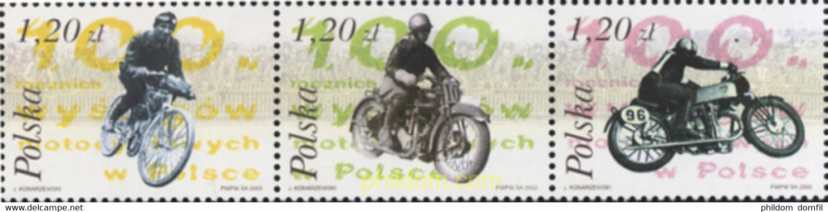 137912 MNH POLONIA 2003 100 AÑOS DE CARRERAS DE MOTOS EN POLONIA - Sin Clasificación